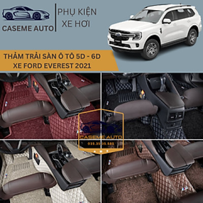 [FORD EVEREST] Thảm Trải Sàn, Lót Sàn Ô Tô 5D 6D Thiết Kế Theo Xe FORD EVEREST 2022 Chống Nước, Không Mùi - MẪU CARBON - Hàng Chính Hãng