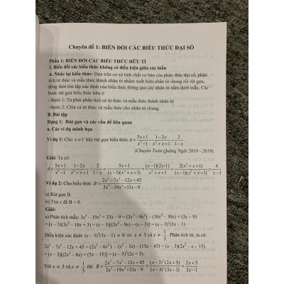 Sách - Tuyển Chọn Các Chuyên Đề Bồi Dưỡng Học Sinh Giỏi Toán 9 (Đại số)