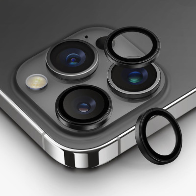 Kính Bảo Vệ Camera UNIQ OPTIX ALUGUARD Cho iPhone 16 Pro/ 16 Pro Max Khung Hợp Kim Nhôm Kính Cường Lực 9H Trong Suốt Hàng Chính Hãng