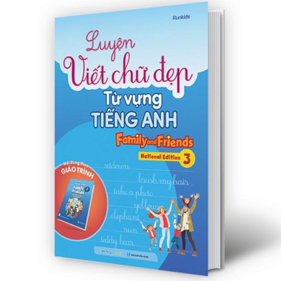 Sách - Combo Luyện viết chữ đẹp từ vựng Tiếng Anh Family and Friends - National Edition 1,2,3 (3 Cuốn) (MG)