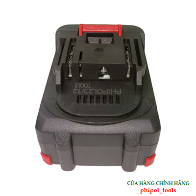 Pin 10 cell dung lượng 1500mAh PHIPOL TOOLS 4.0Ah/21V LI-ION có đèn báo hiển thị dung lượng - Hàng Chính Hãng