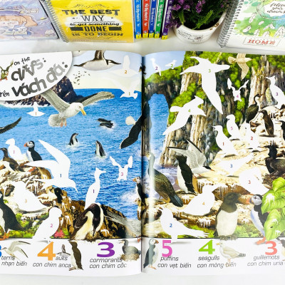 Sách - Bóc Dán Sticker Thông Minh 1000 Động Vật - Tìm Và Dán (Song Ngữ Anh Việt) - ndbooks