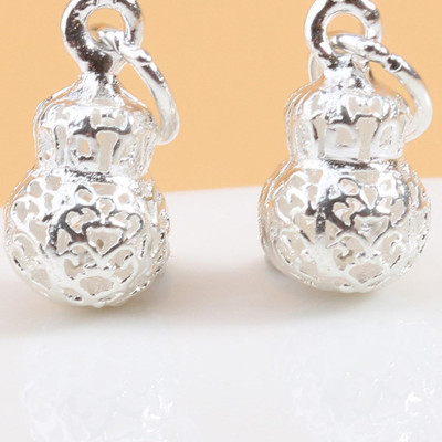 Combo 2 cái charm bạc bình hồ lô treo - Ngọc Quý Gemstones