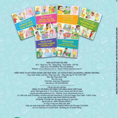 Combo 3 Quyển Kiến Thức Và Kỹ Năng Dành Cho Học Sinh: Những Việc Cần Làm + Sức Khoẻ Và Bệnh Thường Gặp + An Toàn Ở Nhà, Ra Đường, Trong Trường