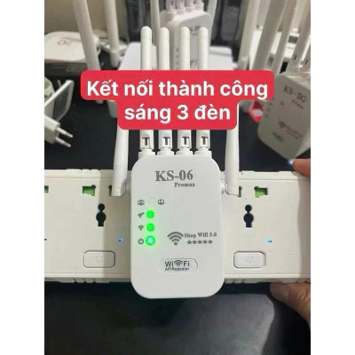 Bộ Kích Sóng Wifi Tốc Độ Cao 6 Râu 50M Thiết Bị Mở Rộng Sóng Bao Phủ Căn Nhà, Văn Phòng - Hàng Nhập Khẩu