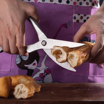 Kéo Cắt Gà Bằng Thép Đúc Nguyên Khối Có Móc Gài Khóa Tiện Lợi 25x5cm