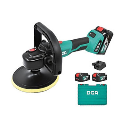 MÁY ĐÁNH BÓNG KHÔNG CHỔI THAN DÙNG PIN 20VMAX/4AH*2 SẠC 2A DCA ADSP180EM - HÀNG CHÍNH HÃNG