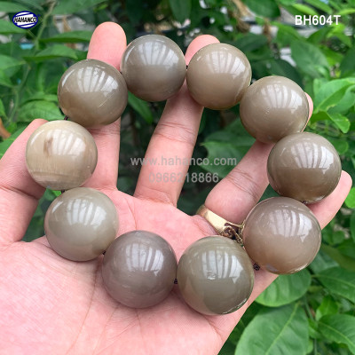 Vòng sừng bò Châu Phi trắng Massage tay giúp giảm căng thẳng (BH604T) lưu thông khí huyết, phát tán âm khí - Tĩnh Tâm, An Yên