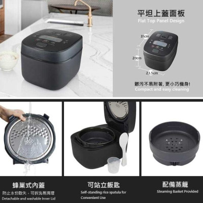 Nồi cơm điện tử cao tần Zojirushi 1L NW-QAQ10-BA, sản xuất tại Nhật Bản, bảo hành 3 năm|HÀNG CHÍNH HÃNG