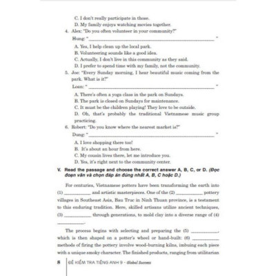 Sách - Đề kiểm tra tiếng anh 9 (dùng kèm sgk kết nối) (HA-MK1)