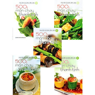 Combo 5 Cuốn: 500 Món Chay Thanh Tịnh (Tập 1-Tập 5) (VT)
