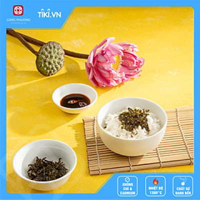 Combo 18 sản phẩm: bát cơm Nhật, đĩa hến và bát mắm loe sứ Long Phương