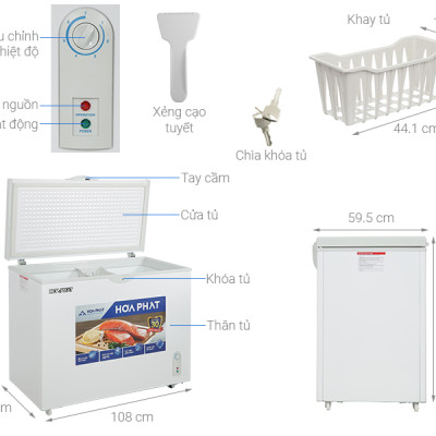 Tủ đông Hòa Phát 252 lít HPF AD6252 - Hàng chính hãng( Chỉ giao HCM)