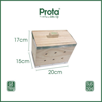 [CHÍNH HÃNG] HỘP GỖ ĐỰNG THẢO DƯỢC CHO PHÒNG XÔNG HƠI PROTA