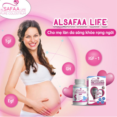Combo 02 Hộp Sữa non nguyên chất al SAFAA life - USA |  Pure Colostrum Pregnancy & Breastfeeding Support 500MG