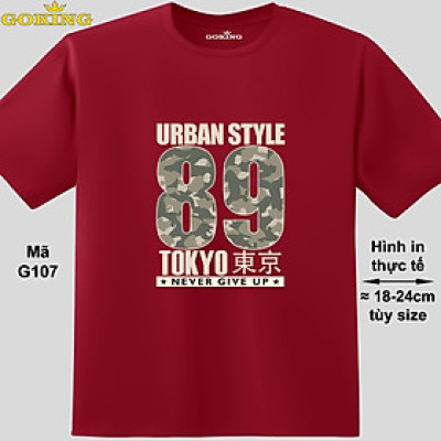 URBAN STYLE 89, mã G107. Hãy tỏa sáng như kim cương, qua chiếc áo thun Goking siêu hot cho nam nữ trẻ em, cặp đôi, gia đình, đội nhóm