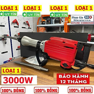 Máy đục bê tông SUSANO 30 ly DK-65c (30mm-3000w) Tặng 2 mũi đục 2022 New 100% siêu khoẻ