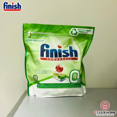 Viên rửa chén bát Finish Powerball Eco 0% - Túi 40 viên 