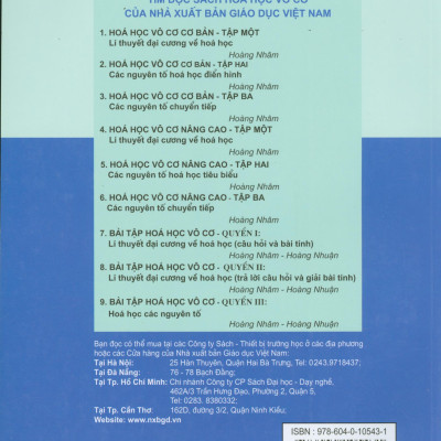 Hóa Học Vô Cơ Nâng Cao - Tập 3: Các Nguyên Tố Chuyển Tiếp