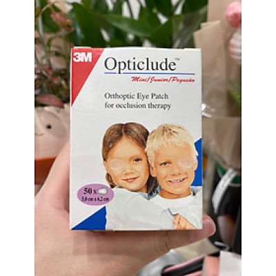 Miếng băng dán mắt 3M Nexcare 1537 (dùng cho trẻ nhỏ hơn 4 tuổi), 50 miếng/hộp ( mẫu mới)