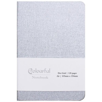 Sổ Colourful Notebook A6 - Dòng Kẻ Chấm - 120 Trang 100gsm - The Sun - Màu Bạc