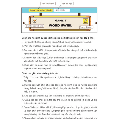 Level Up - 100 Trò Chơi Từ Vựng Tiếng Anh - Lớp 3