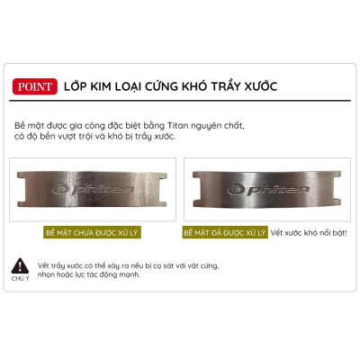 Vòng tay Phiten titanium hard coat metax (slim) JX923004/JX923005