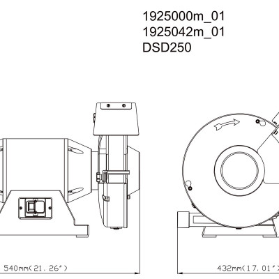 Máy Mài Để Bàn Metabo DSD 250