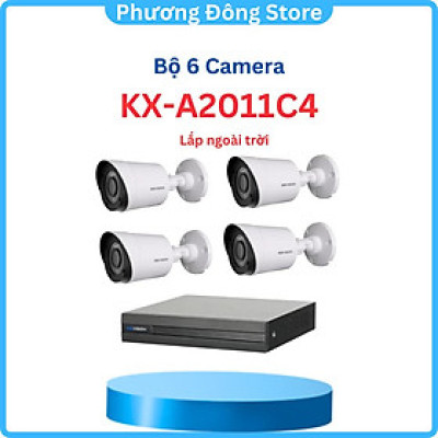 Trọn bộ 6 camera KBVISION Full HD 1080p kèm HDD 1TB - Đầy đủ phụ kiện, tùy chọn camera Dom hoặc Thân