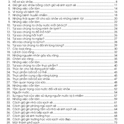 Combo 6 Quyển Kiến Thức Và Kỹ Năng Dành Cho Học Sinh: Chăm Sóc Sức Khoẻ + Thể Dục, Vui Chơi, Nghỉ Ngơi, Ăn Uống + Giữ Gìn Vệ Sinh + Những Việc Cần Làm + Sức Khoẻ Và Bệnh Thường Gặp + An Toàn Ở Nhà, Ra Đường, Trong Trường