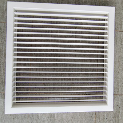 Cửa gió nhôm 450x450 nan bầu dục, miệng gió điều hòa âm trần nhôm