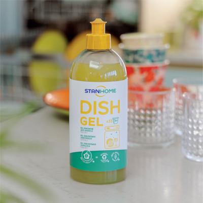 Gel rửa bát đậm đặc chuyên dụng cho máy rửa bát All in One Stanhome DISH GEL 500ml - version mới