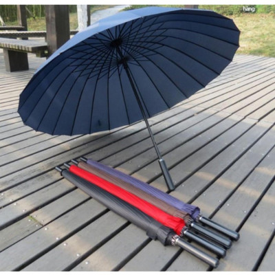 Dù Đi Mưa Cỡ Lớn 24 Nan, ô dù cán dài,Thiết Kế 24 Khung Nan Thép Chắc Chắn Chống Lật, Vải Dù Chống Nước Chống Tia UV