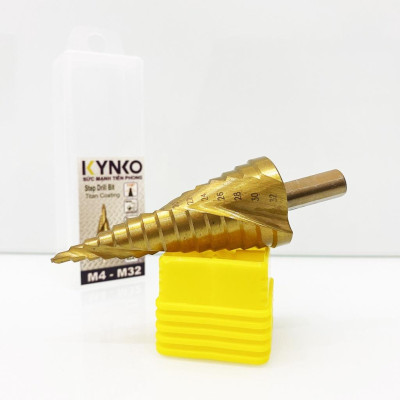 Mũi khoan tháp HSS-4241 đường kính khoan 4-32mm phủ titan siêu cứng KYNKO