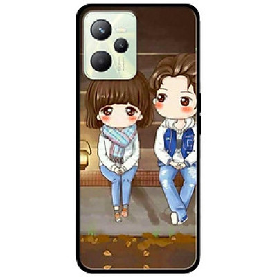 Ốp lưng dành cho Realme C35 - Realme Narzo 50A Prime mẫu Anime Cặp Đôi Ngồi