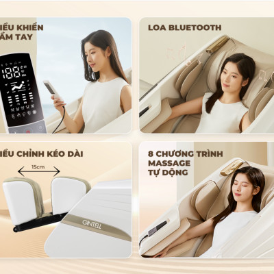 |MUA 1 TẶNG 1| Ghế massage toàn thân GINTELL S3 PLUS SUPER CHAIR + G RELAX EZ | 3 Năm bảo hành chính hãng