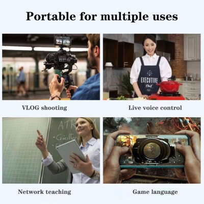 Mic Thu Âm Chân 3.5mm Dành Cho Điện Thoại, Máy Quay, Máy Trợ Giảng Kèm Jack Tai Nghe 3.5mm Micro - Hàng Chính Hãng