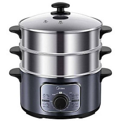 Nồi Hấp Điện 3 Tầng MIDEA MZ-ZG26EASY401 Dung Tích 10 Lít hàng chính hãng