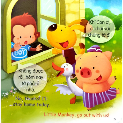 Rèn Luyện Kỹ Năng Giao Tiếp Bằng Tranh Cho Bé (Song Ngữ Anh - Việt)