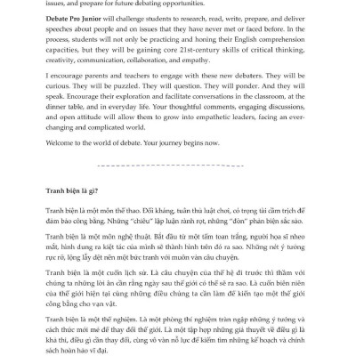 Debate Pro Junior: Nhà Tranh Biện Thông Minh Book1