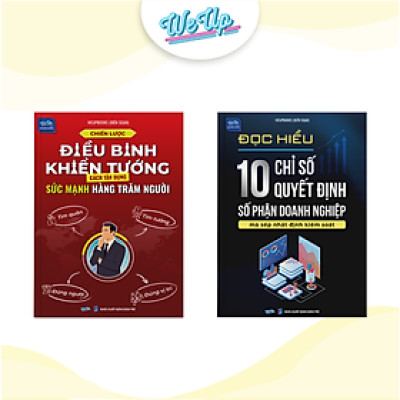 Combo 2 sách: Chiến lược điều binh khiển tướng và Đọc hiểu 10 chỉ số quyết định số phận doanh nghiệp (Weupbooks)