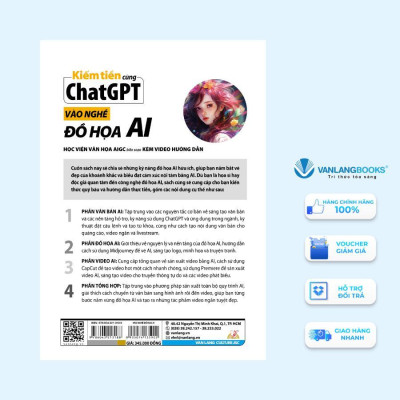 Sách - Kiếm Tiền Cùng ChatGPT - Vào Nghề Đồ Họa AI  - Văn Lang