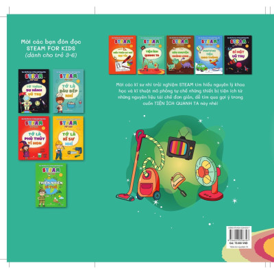 Sách - Steam For Kids - Tiện Ích Quanh Ta - 6-14 Tuổi - NXB Phụ Nữ