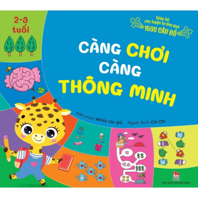 Sách - Càng Chơi Càng Thông Minh - Giúp Bé Rèn Luyện Tư Duy Qua 1600 Câu Đố - Combo 4 Cuốn - NXB Kim Đồng