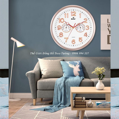 Đồng Hồ KIM TRÔI EASTAR Tròn có DẠ QUANG và Đồng hồ Tự Động Đo NHIỆT ĐỘ - ĐỘ ẨM - Bảo Hành 1 Năm - Tặng Pin Maxell