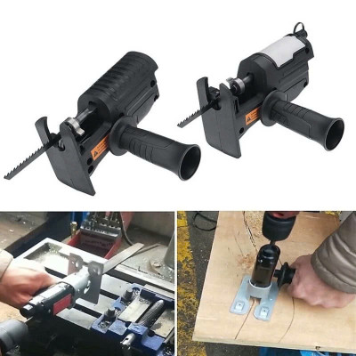 Bộ Chuyển ĐổiMáy Khoan Thành Máy Cưa Điện Cầm Tay Kèm 3 Lưỡi Cắt Gỗ, Kim Loại Đa Năng Hiệu Quả