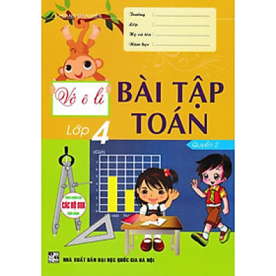 Sách - Vở Ô Li Bài Tập Toán Lớp 4 - Quyển 2 (Dùng Chung Cho Các Bộ SGK Hiện Hành)