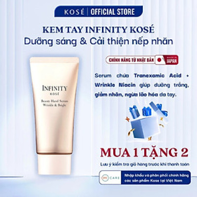 Kem Tay Dưỡng Trắng Chống Nhăn Cao Cấp Bổ Sung Tranexamic Acid & Niacinamide Infinity Kosé Nhật Bản 55g