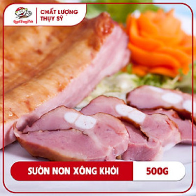 Sườn non xông khói cắt khúc/Smoked pork spare ribs (Portion)500GR/PE