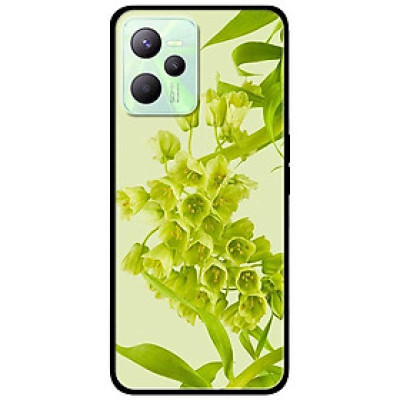 Ốp lưng dành cho Realme C35 - Realme Narzo 50A Prime mẫu Hoa Xanh Nền Xanh